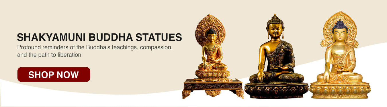 Tibetan Gold plated Shakyamuni Buddha Statues