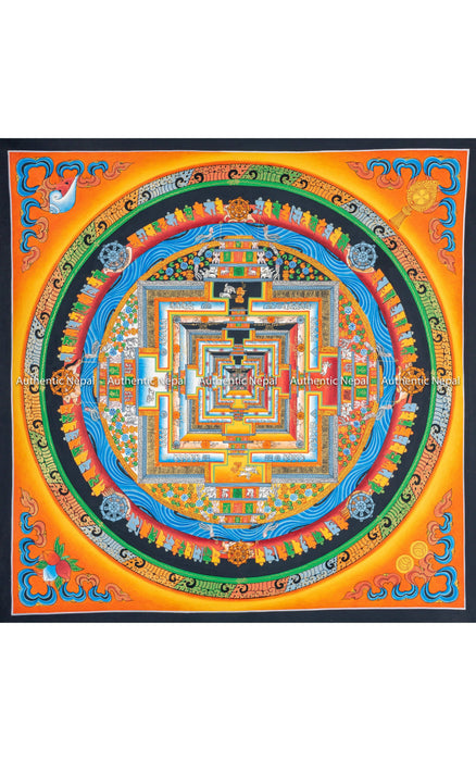 Kalachakra Mandala, Wheel of Time Mandala 100*100 CM