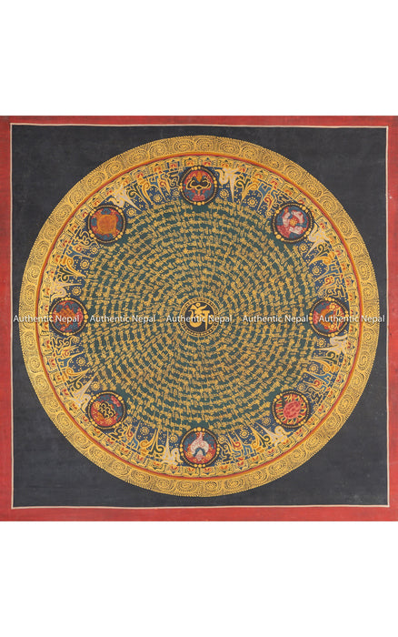 Mantra Mandala Thangka 56*56 CM