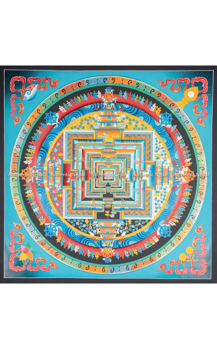 Kalachakra Mandala, Wheel of Time Mandala 100*100 CM