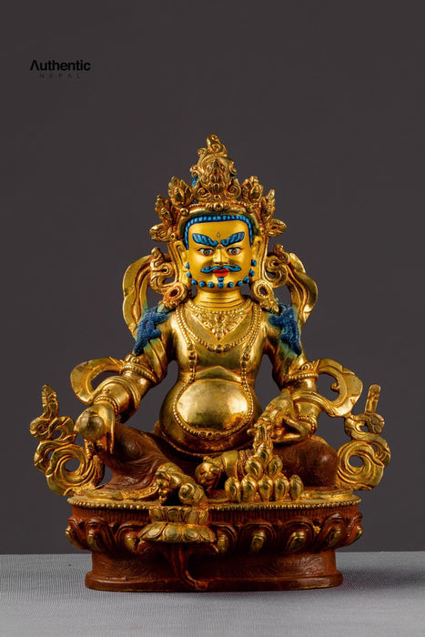 Fine Gold Plated Dzambhala Statue 20 CM