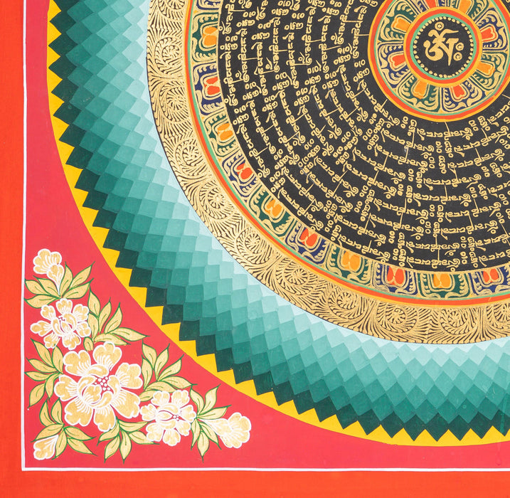 Mantra Mandala Thangka 56*56 CM