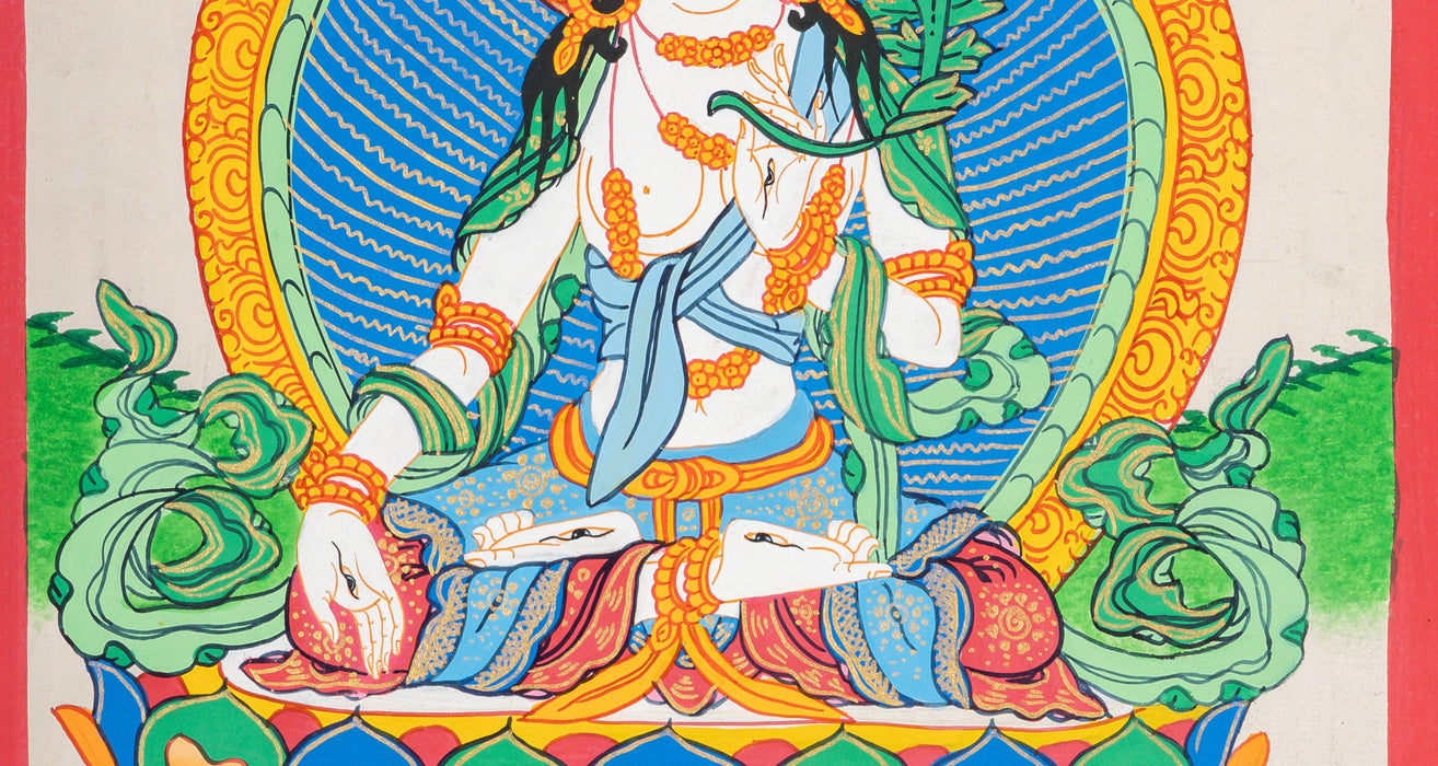 White Tara Thangka 39*28 CM