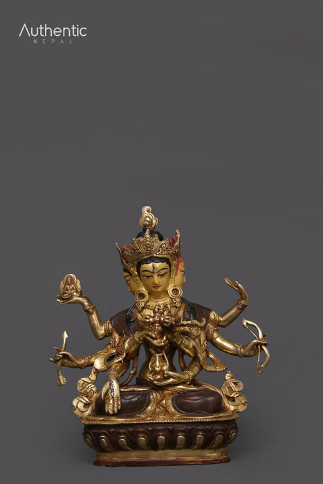 24K Gold Plated Namgyalma Statue 22 CM