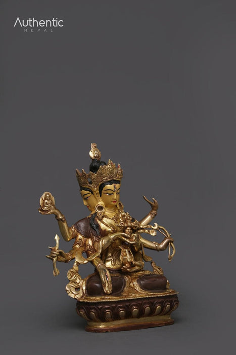 24K Gold Plated Namgyalma Statue 22 CM