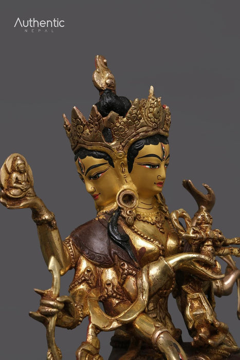 24K Gold Plated Namgyalma Statue 22 CM