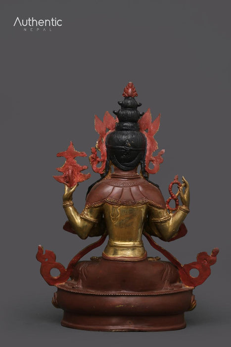 Compassionate Bodhisattva Chenrezig Statue 33 CM