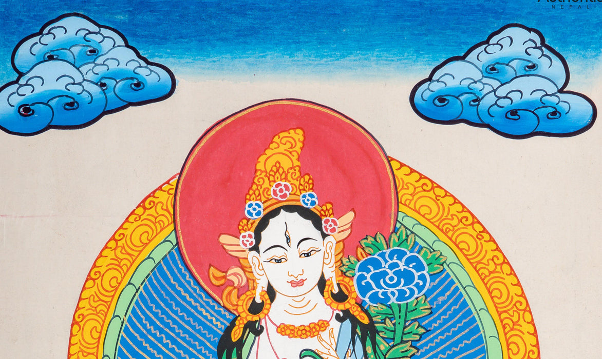 White Tara Thangka 39*28 CM