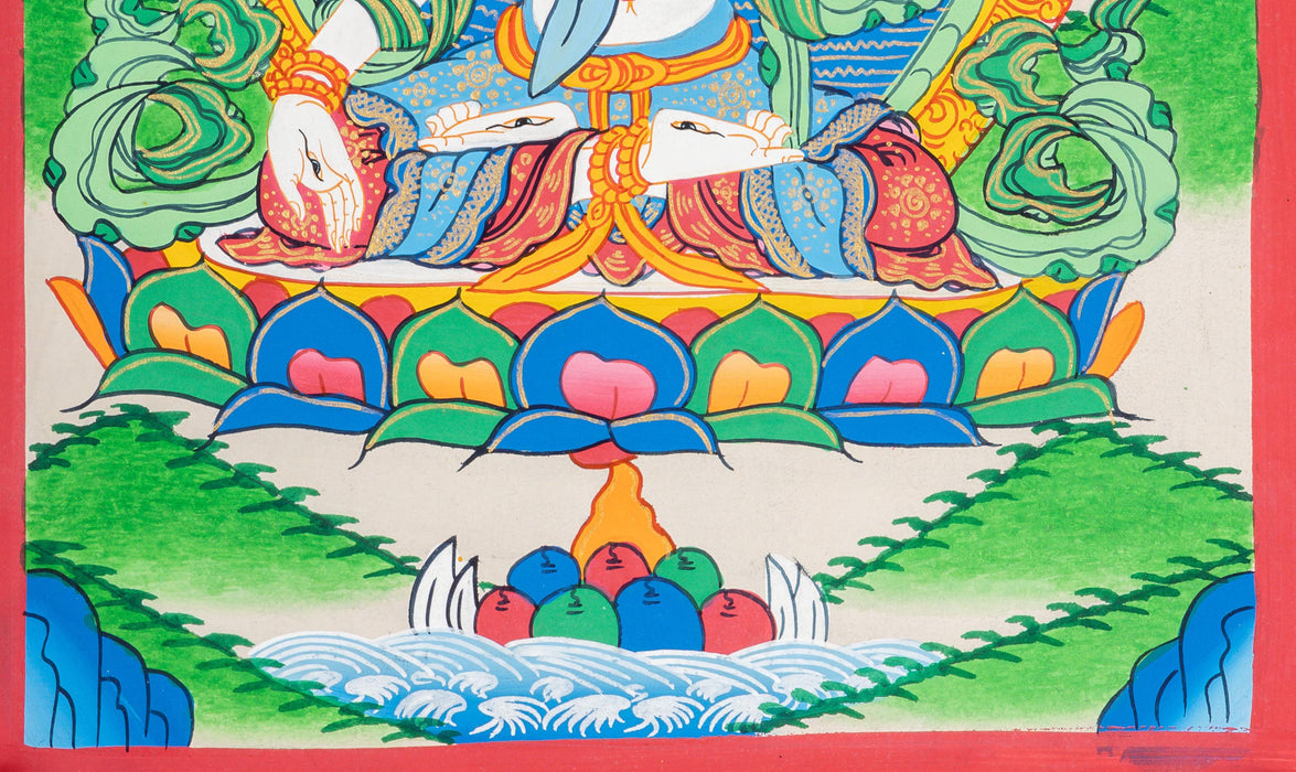 White Tara Thangka 39*28 CM