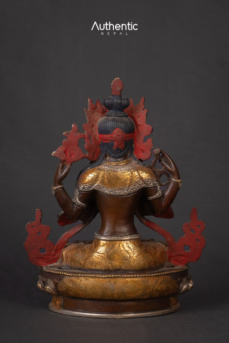 Compassionate Bodhisattva Chenrezig Statue 20 CM