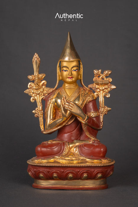 Tsongkhapa with his discipal 18CM