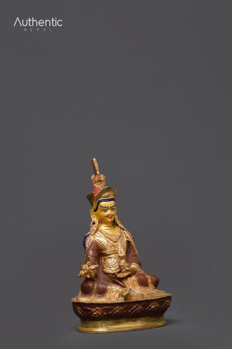 Half Gold Guru Rinpoche Sculpture 22 CM