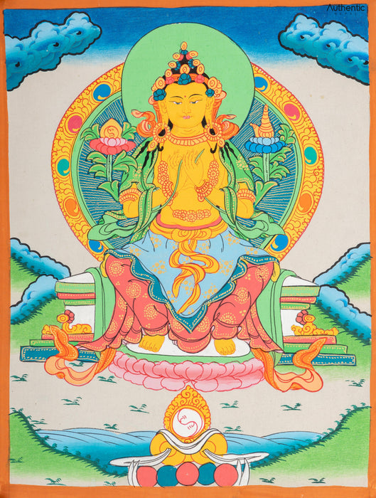 Maiteya Buddha Thangka 39*28 CM