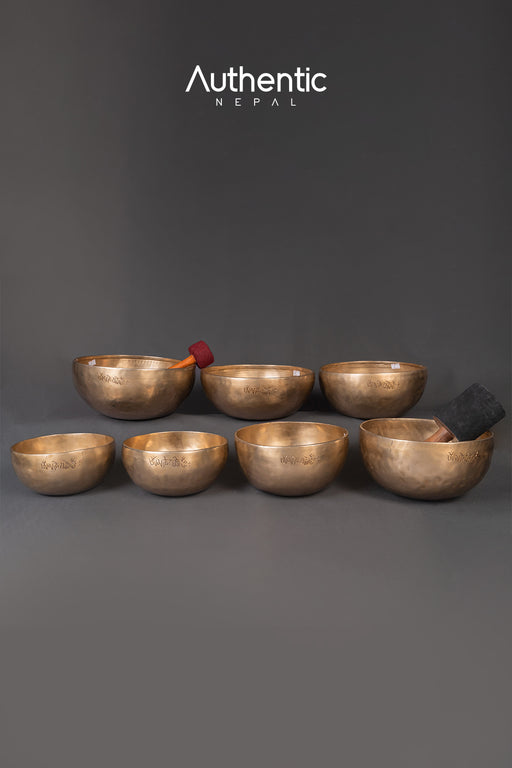 7 Chakra Set Singing Bowls